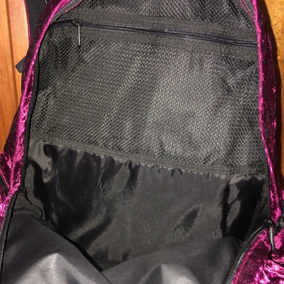 Victoria’s Secret Pink Campus Backpack Ruby Velvet school bag travel bag purple‍ - Picture 8 of 11